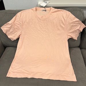 Zara  salmon  t shirt XL